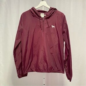 Victorias Secret PINK Windbreaker in Maroon — XS/S